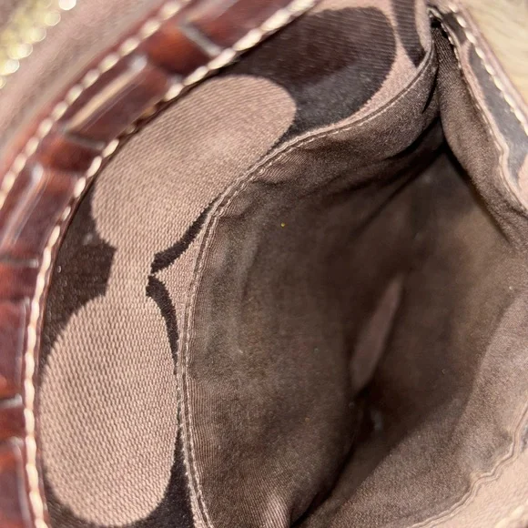 Coach Brown Sig C Swingpack Snake/Suede/Patent Leather - 2006 - Picture 4 of 7